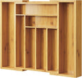 Expandable Bamboo Cutlery Drawer Tray - main view