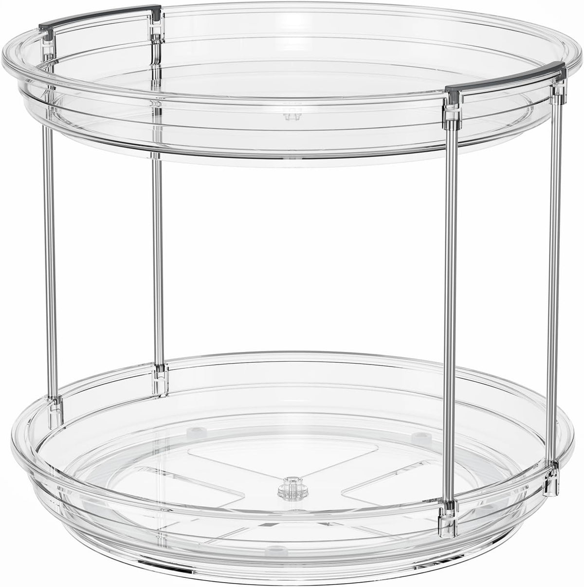 Clear Two-Tier Rotating Spice Tray - main view