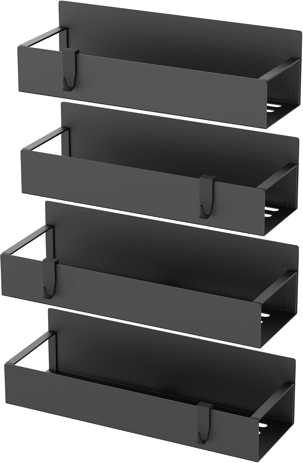 Magnetic Metal Spice Racks, 4-Pack - main view