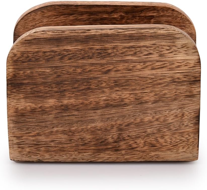 Mango Wood Upright Napkin Holder - view 2