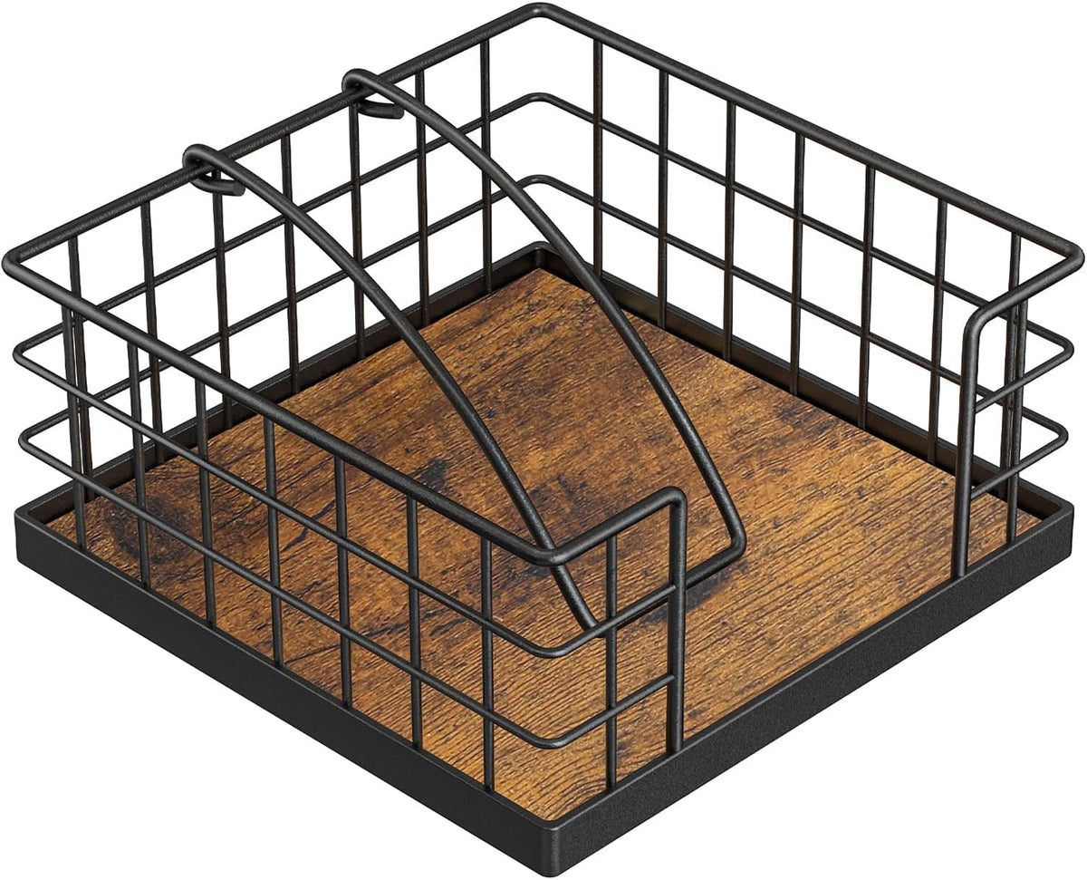 Metal Napkin Holder with Weighted Arm - main view
