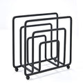 Matte Black Metal Upright Napkin Holder - main view