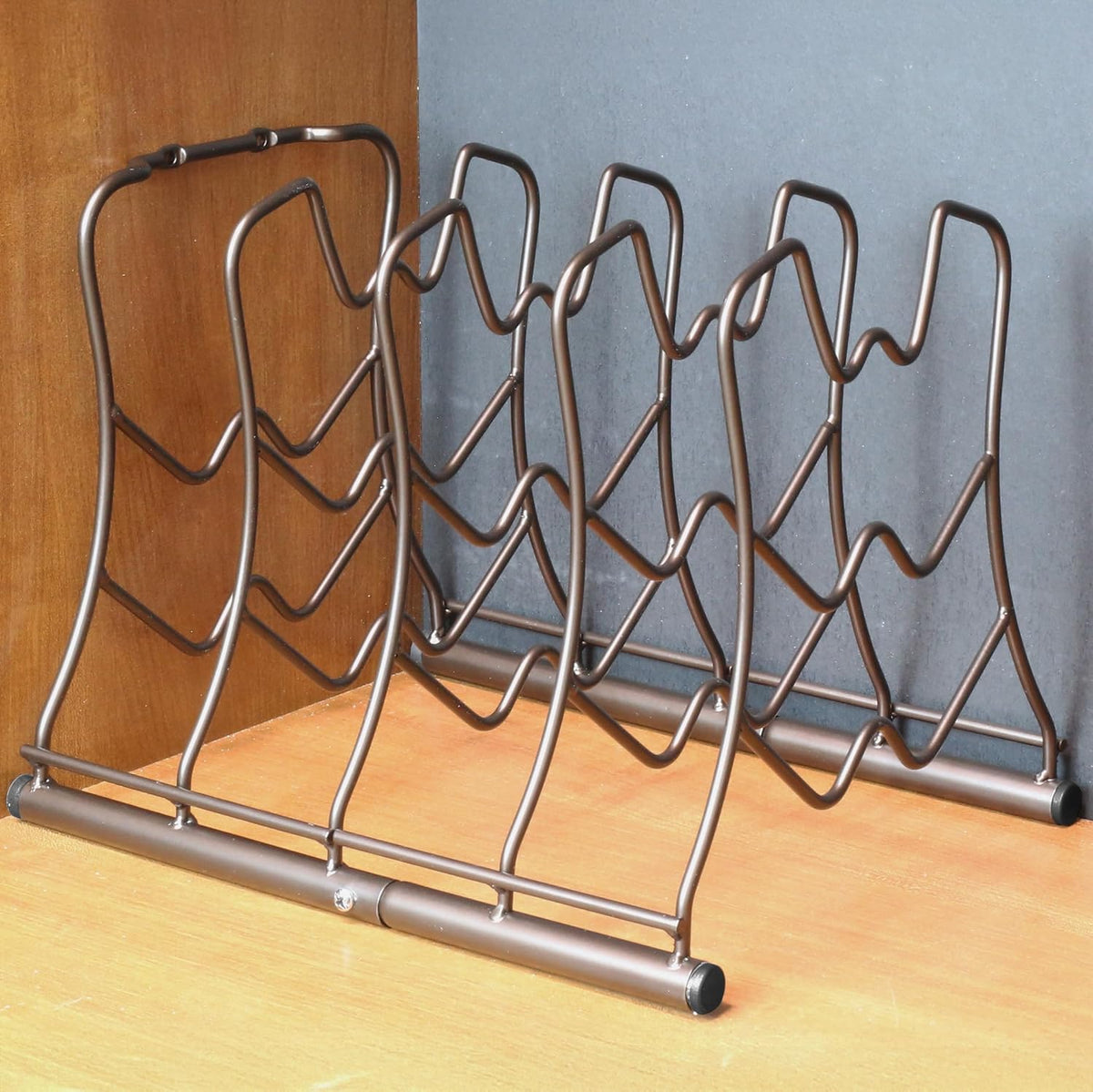 Bronze Alloy-Steel Pan Organizer Rack - view 2