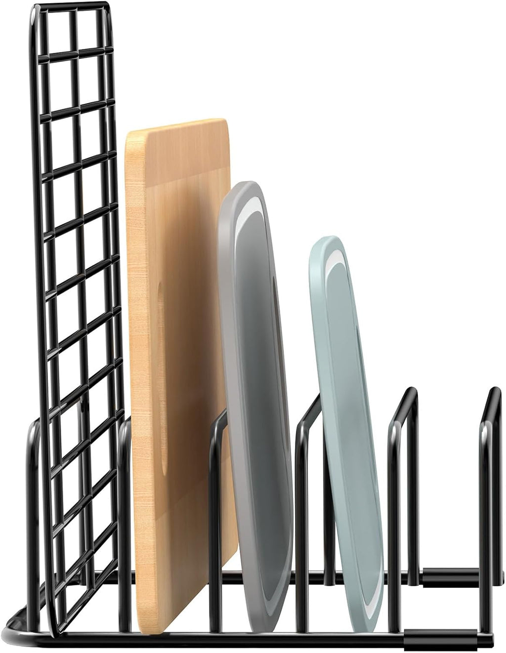 Black Metal Cutting Board and Baking Sheet Organizer - view 2