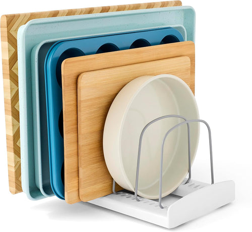 Adjustable Cabinet Bakeware Organizer with Seven Dividers - view 2