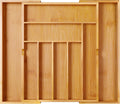 Expandable Bamboo Cutlery Drawer Tray - main view