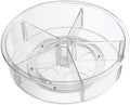 Clear Rotating Cabinet Organizer with Removable Dividers - main view
