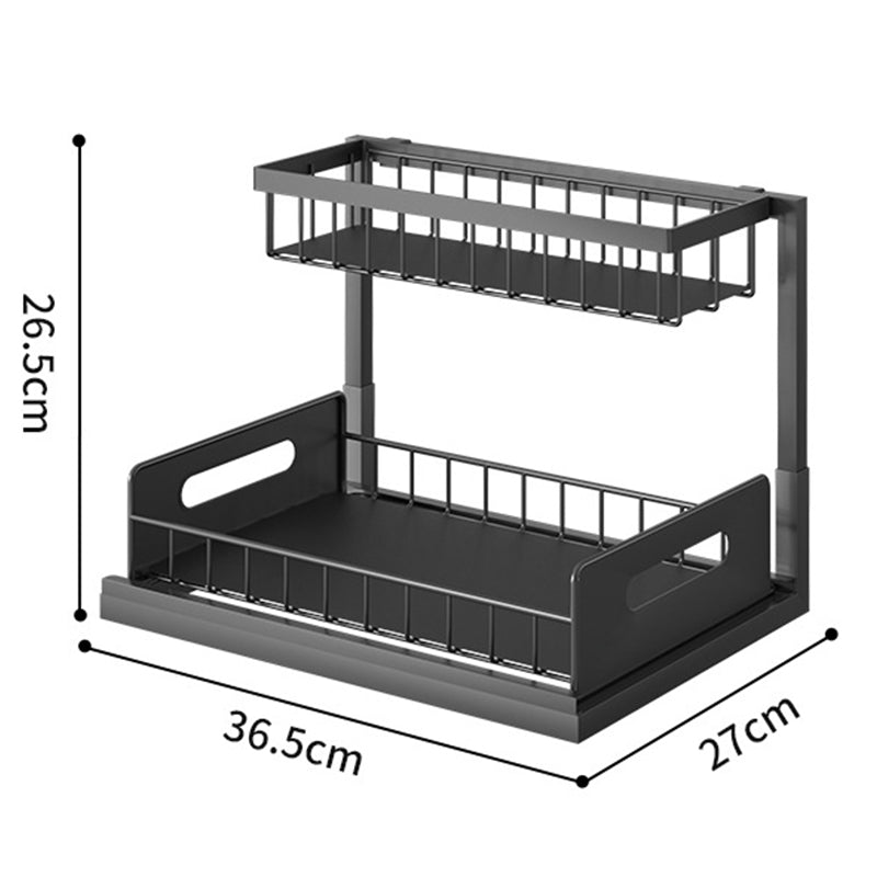 Two-Tier Pull-Out Cabinet Organizer - view 2
